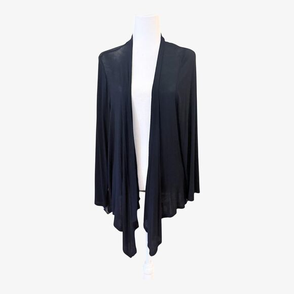 Sheer Black Cardigan with Cross Design - Picture 3 of 8